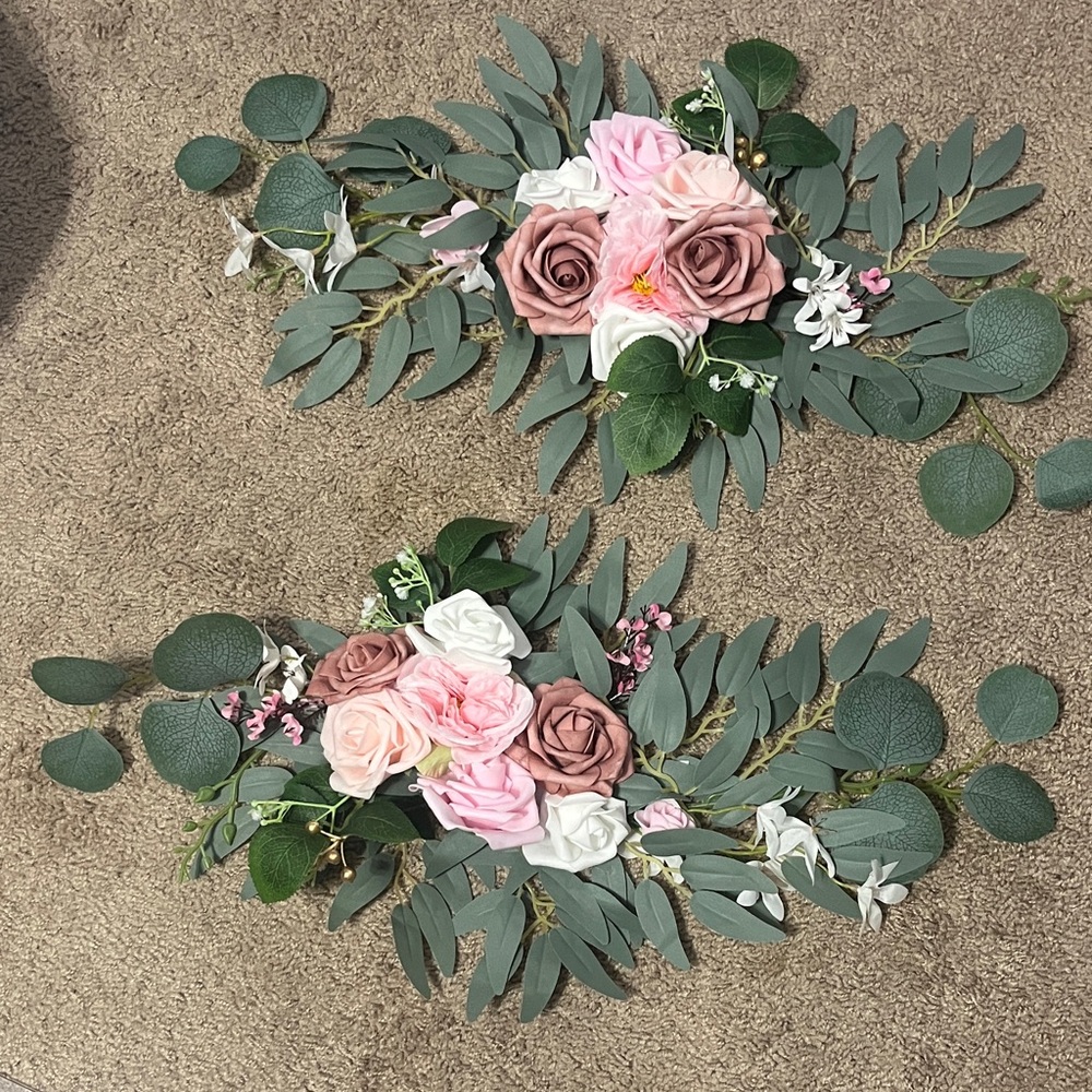 Floral Arrangement with Pink and White Roses
